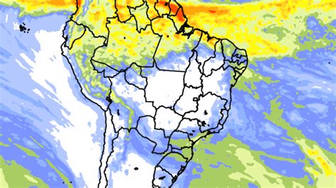 mapa da chuva no brasil hoje